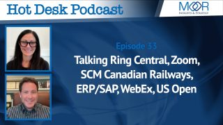 Ep 33: Hot Desk Podcast: Talking Ring Central, Zoom, SCM Canadian Railways, ERP/SAP, WebEx, US Open