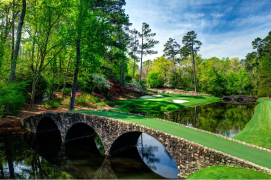 The famous 12th hole at Augusta National Golf Club