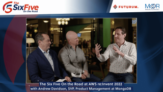 The Six Five On the Road at AWS re:Invent 2022 w/ Andrew Davidson, SVP, Product Management, MongoDB