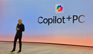 Microsoft CEO Satya Nadella introducing Copilot+ PCs ANSHEL SAG